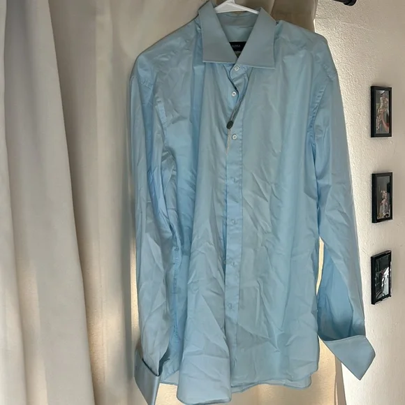 Hugo Boss | Shirts | Hugo Boss Blue Dress Shirt With Rolled Sleeves | Poshmark Hugo Boss | Shirts | Hugo Boss Blue Dress Shirt With Rolled Sleeves | Poshmark
